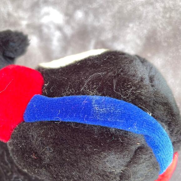 Vintage 90s HugFun Penguin Plush Ear Muffs Bow Tie Stuffed Animal TAGS 9" READ - Picture 12 of 12